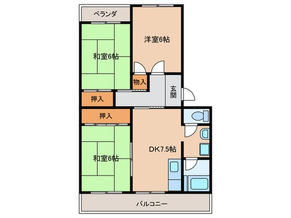 グレ－ス矢作の物件間取画像